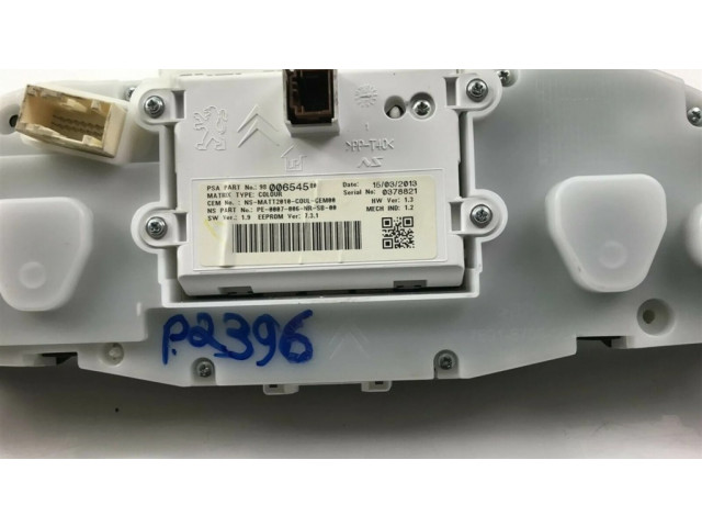 Панель приборов 9800654580, P2396   Peugeot 208       