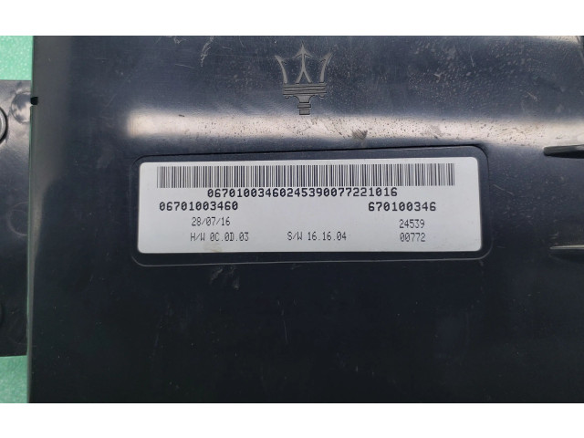 Блок управления климат-контролем 06701003460, 06701003460   Maserati Levante