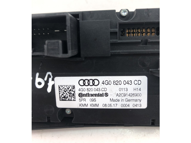 Блок управления климат-контролем 4G0820043CD   Audi A6 S6 C7 4G