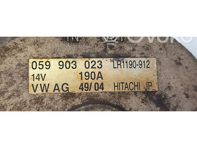 Генератор 059903023   Volkswagen Phaeton      