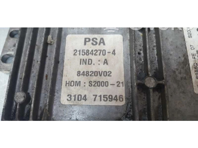Řídící jednotka 9646184980   Peugeot 106 