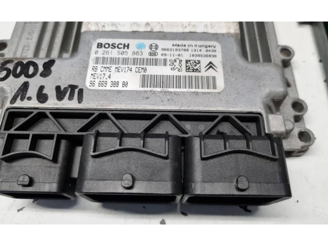 Блок управления двигателя 9666938880   Peugeot 5008