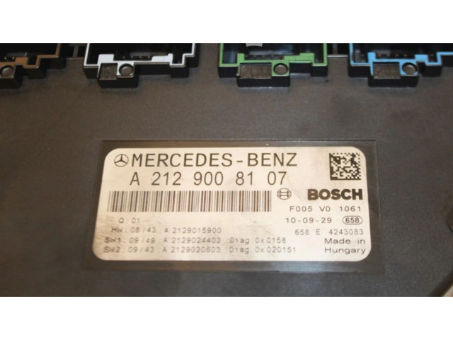   Pojistková skříňka A2129008107, A2129008107   Mercedes-Benz C W204 2010