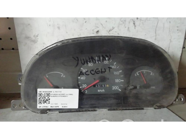 Přístrojová deska  Hyundai Accent 1995 9436722005  