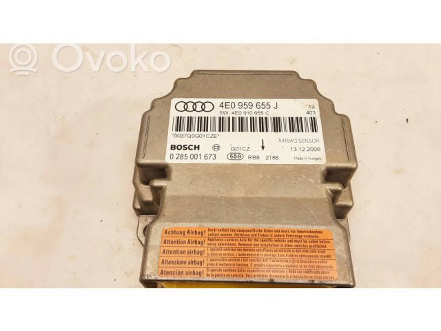 Блок подушек безопасности 4E0959655J, 4E0910655C   Audi A8 S8 D3 4E