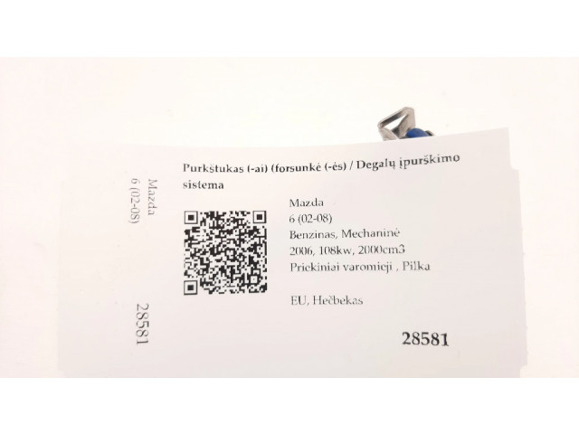 Vstřikovač 0280158103, 4221105124625   Mazda 6  pro benzínový motor 2.0  