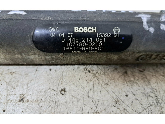 Vstřikovací lišta 0445214051, 16610RBDE01   Honda Accord    N22A1 