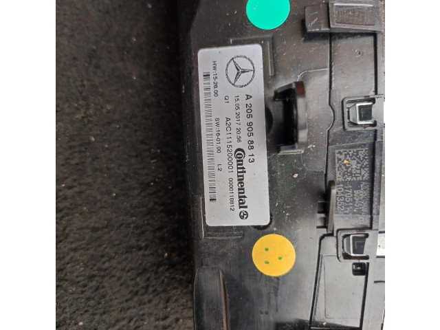 Блок управления климат-контролем A2059058813, ZL88LI0000   Mercedes-Benz GLC X253 C253