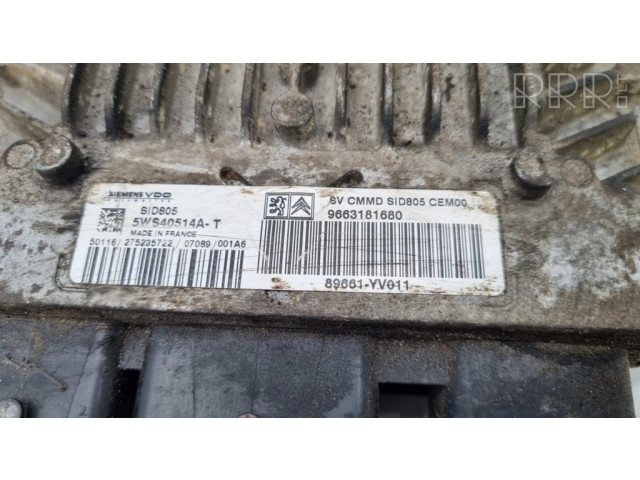 Řídící jednotka 9663181680, 89661YV011   Toyota Aygo AB10 2007