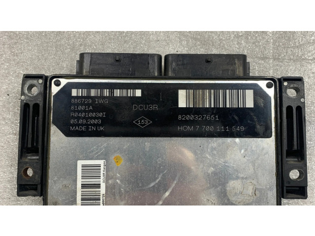 Řídící jednotka 8200327651, 886729   Renault Kangoo I 2005
