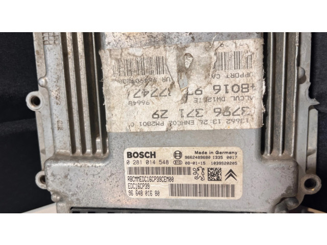 Řídící jednotka 9664801680, 0281014548   Peugeot 807 2008