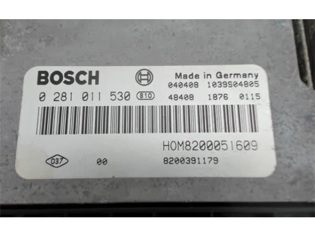 Řídící jednotka 8200391179, 0281011530   Nissan Primastar 2004