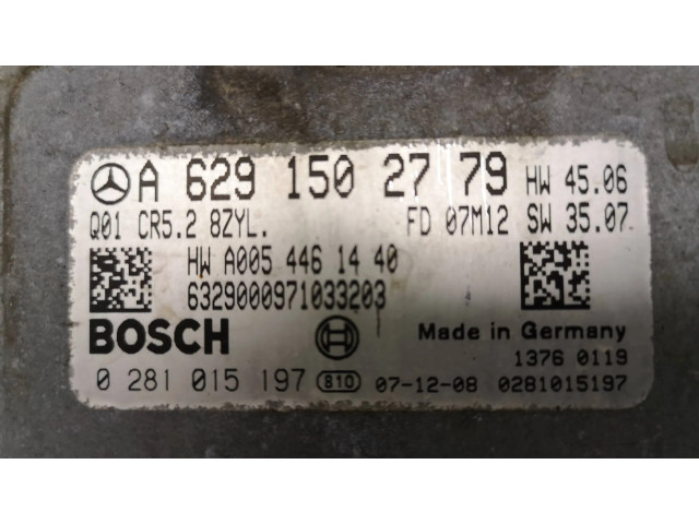 Řídící jednotka A6291502779, 0281015197   Mercedes-Benz ML W164 2008