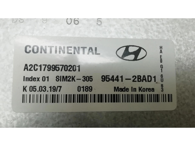 Řídící jednotka 954412BAD1, A2C1799570201   Hyundai Ioniq 2016