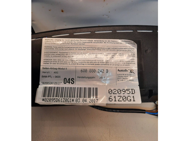 Подушка безопасности в сиденье 6Q0880242B, 02095U   Skoda Fabia Mk2 (5J)