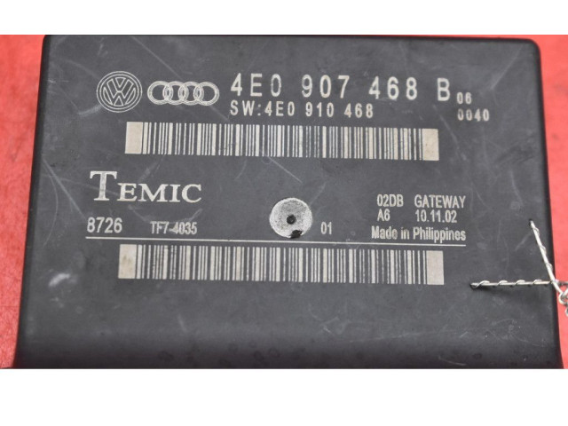 Блок управления двигателем ECU 4E0907468B, 4E0907468B   Audi A8 S8 D3 4E