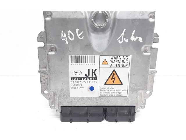 Řídící jednotka 22611AN041, 2758007493   Subaru Legacy 2008