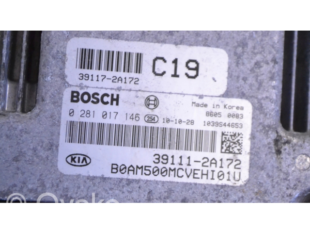 Řídící jednotka 391112A172, 0281017146   KIA Soul 2010