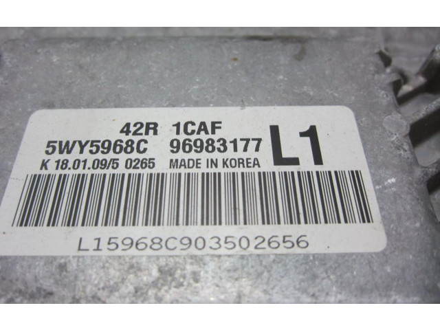 Блок управления двигателем Блок управления 96983177   Chevrolet Astra