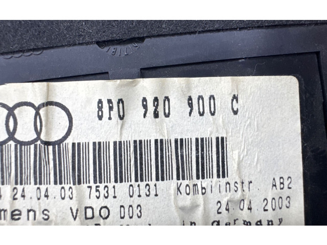 Přístrojová deska  Audi A3 S3 8P 2005 8P0920900C, 24042003  