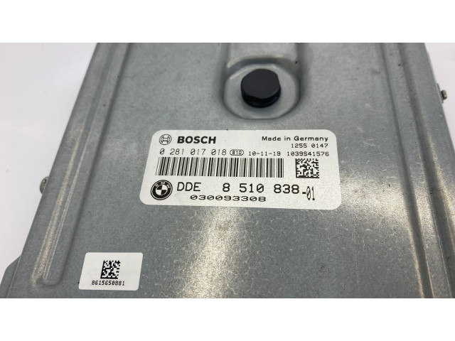 Řídící jednotka 8510838, 0281017018   BMW X5 E70 2010