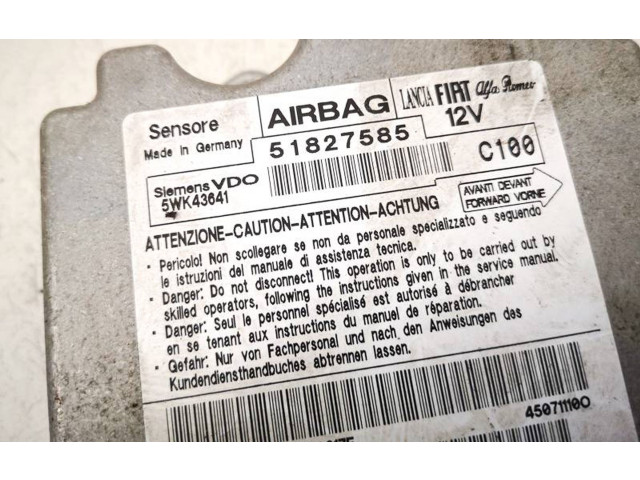 Блок подушек безопасности 51827585, 5wk43641   Fiat Bravo