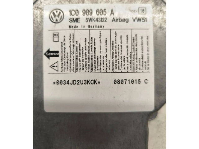 Блок подушек безопасности 1C0909605A, 08071015C   Volkswagen Transporter - Caravelle T5