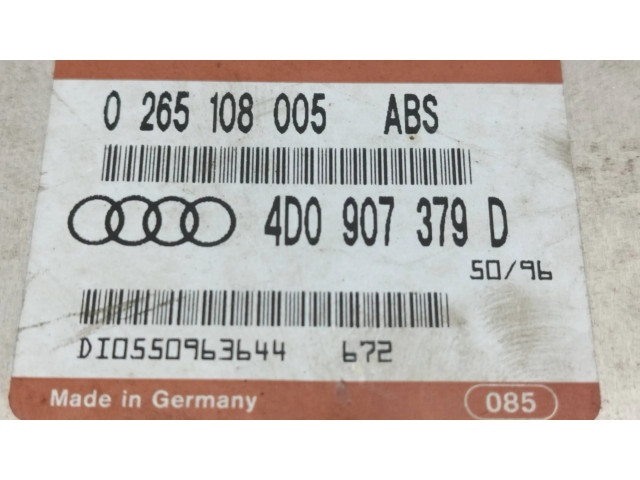 Блок управления АБС 4D0907379D, 0265108005   Audi A6 S6 C4 4A