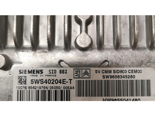 Řídící jednotka 5WS40204ET, SW9658345280   Peugeot 407 2007