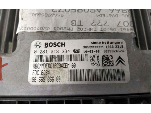 Řídící jednotka 9666986680   Peugeot 3008 I 