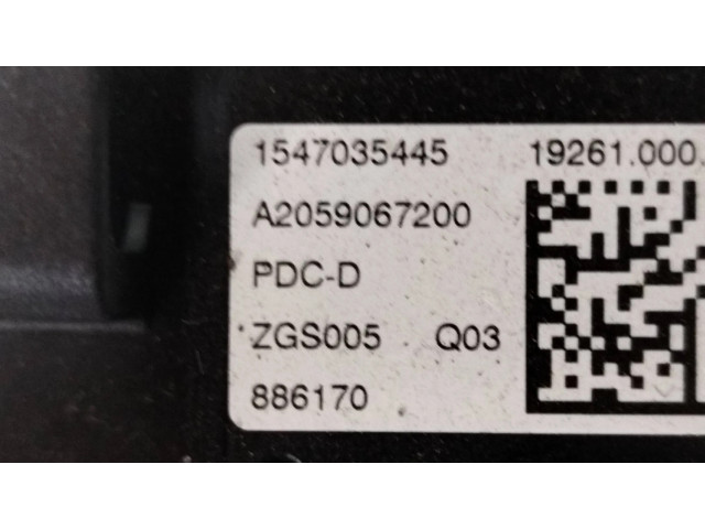   Pojistková skříňka A2059067200, 19261000   Mercedes-Benz C W205 2016