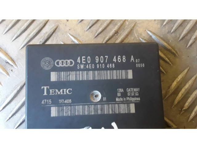 Блок управления 4E0907468A, 4E0910468   Audi A8 S8 D3 4E