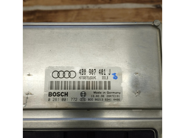 Блок управления двигателя 4B0907401J, 4B0907401   Audi A6 S6 C5 4B