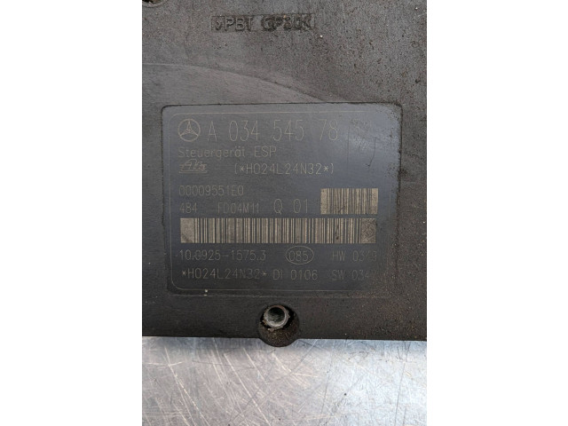 Блок АБС A0345457832, 00009551E0   Mercedes-Benz  CLK AMG A209 C209   -  года