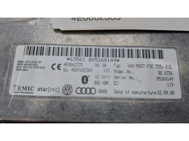 Блок управления 4E0862335   Audi Q7 4M