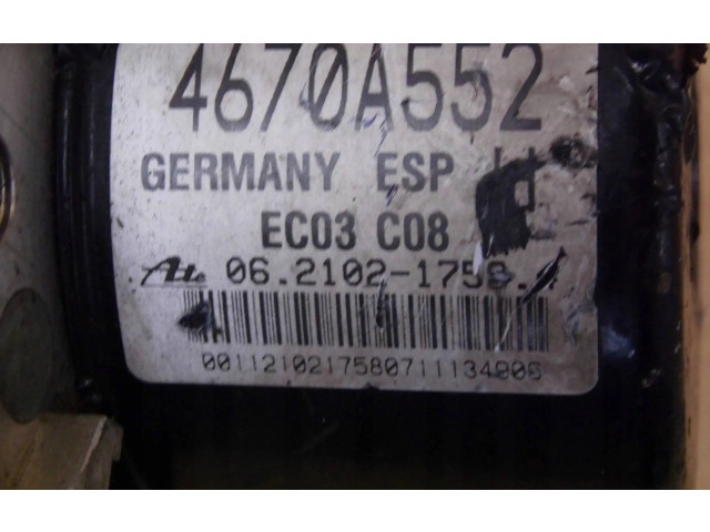 Блок АБС 4670A552   Mitsubishi  Outlander  2007 - 2012 года