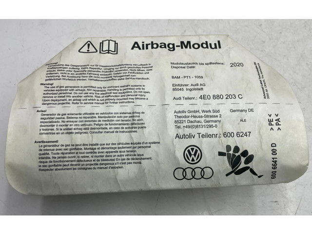 Подушка безопасности пассажира 4E0880203C, 6006247   Audi A8 S8 D3 4E