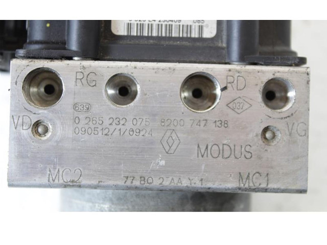 Jednotka ABS 0265800558   Renault Modus 2004