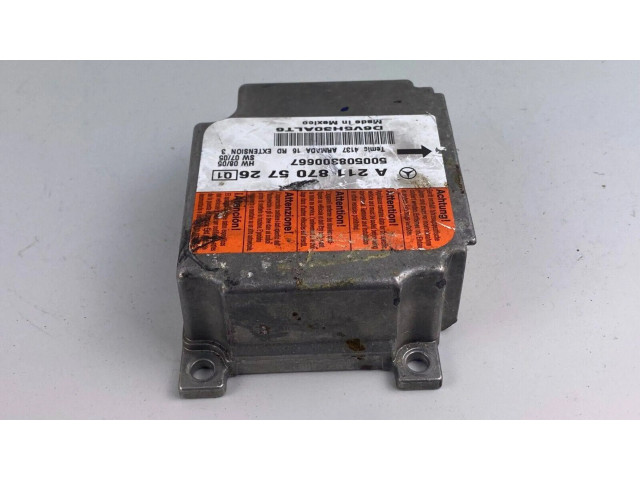 Блок подушек безопасности A2118705726, D6V5H30ALT6   Mercedes-Benz CLS C219