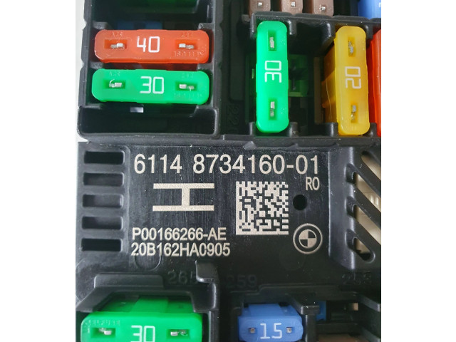   Pojistková skříňka 8734160, 20B162HA0905   BMW 3 G20 G21 2020