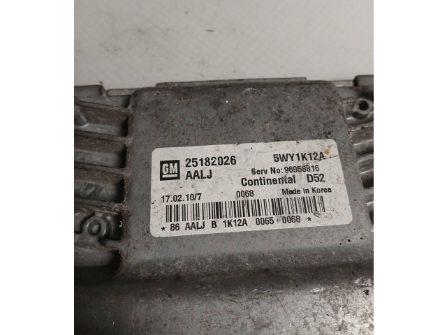 Řídící jednotka 25182026, 96958816   Chevrolet Spark 2010
