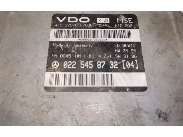 Řídící jednotka 0225458732   Mercedes-Benz C W202 1998