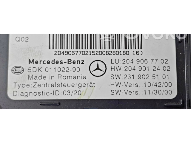 Zámek zadních dveří 2049067702   Mercedes-Benz C W204 2009