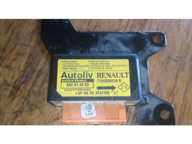 Блок подушек безопасности 7700308209B, 550514900   Renault Kangoo I