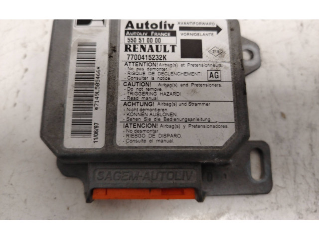 Блок подушек безопасности 7700415232K, 550510000   Renault Scenic I