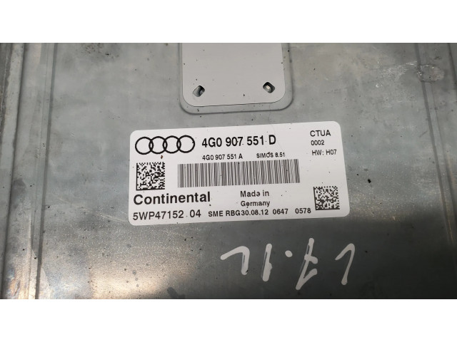 Блок управления двигателя 4G0907551D   Audi A6 S6 C7 4G