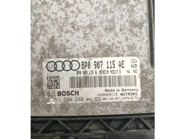 Řídící jednotka 8P0907115AE, 8P0907115Q   Audi A3 S3 8P 2009