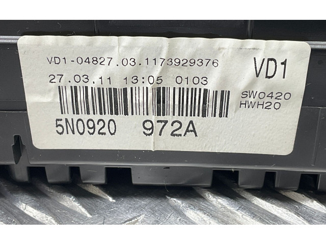 Панель приборов 5N0920972A   Volkswagen Tiguan       