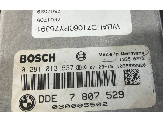 Řídící jednotka 7807529, 0281013537   BMW 1 E81 E87 2007