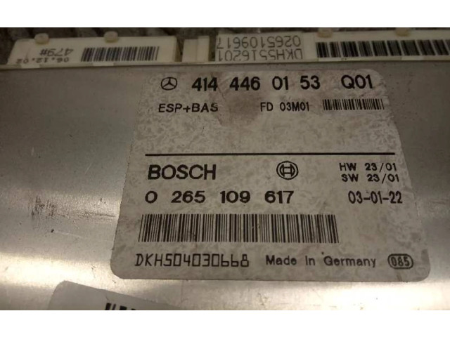 Řídící jednotka 4144460153, 0265109617   Mercedes-Benz Vaneo W414 2003